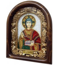 Икона Пантелеймон Целитель из бисера, арт ДИ-195