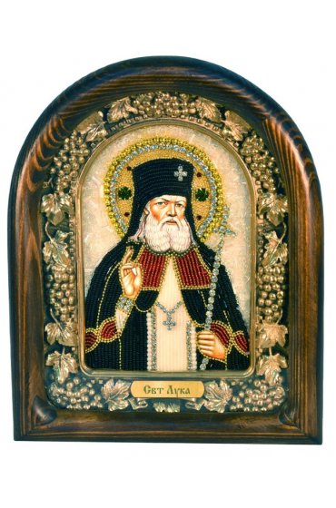 Икона Лука Крымский из бисера, арт ДИ-205
