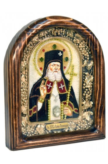 Икона Лука Крымский из бисера, арт ДИ-204