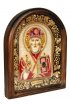 Икона Николай Чудотворец из бисера и натуральных камней, арт ДИ-146