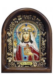 Икона Тамара, царица Грузинская из бисера, арт ДИ-065