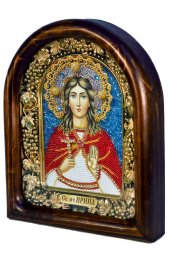 Икона Ирина Македонская из бисера, арт ДИ-093