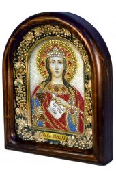 Икона Варвара Великомученица из бисера, арт ДИ-076