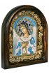 Икона Ангел Хранитель из бисера и жемчуга, арт ДИ-134