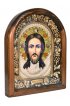 Икона Спас Нерукотворный из бисера и жемчуга, арт ДИ-465