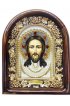 Икона Спас Нерукотворный из бисера и жемчуга, арт ДИ-467