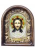Икона Спас Нерукотворный из бисера и жемчуга, арт ДИ-466