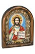 Икона Господь Вседержитель бисер и натуральные камни, арт ДИ-413
