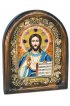 Икона Господь Вседержитель бисер и натуральные камни, арт ДИ-419