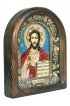 Икона Господь Вседержитель бисер и натуральные камни, арт ДИ-449