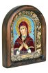 Икона Божией Матери Умягчение злых сердец бисер и натуральные камни, арт ДИ-337