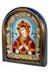 Икона Божией Матери Семистрельная бисер и натуральные камни, арт ДИ-335