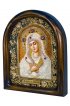 Икона Божией Матери Умиление бисер жемчуг ткань, арт ДИ-374
