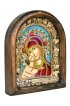 Икона Божья Матерь Владимирская из бисера, арт ДИ-050