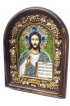 Икона Господь Вседержитель из бисера, арт ДИ-405