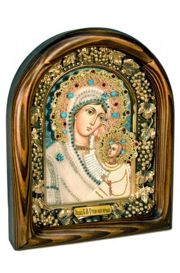 Икона Божией Матери Утоли моя печали из бисера, арт ДИ-393