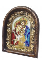 Икона Божией Матери Святое семейство из бисера, арт ДИ-398