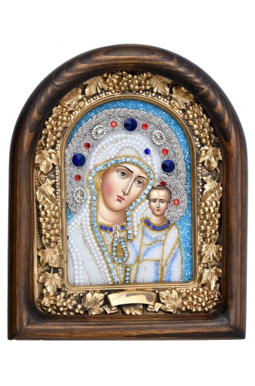 Икона Божией Матери Казанская из бисера, арт ДИ-245