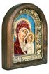 Икона Божией Матери Казанская из бисера и натуральных камней, арт ДИ-252