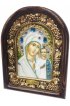 Икона Божией Матери Казанская бисер и натуральные камни, арт ДИ-291