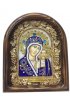 Икона Божией Матери Казанская из бисера и натуральных камней, арт ДИ-250