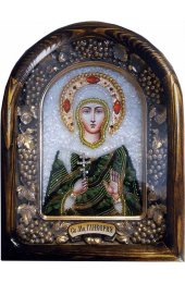 Икона Гликерия мученица из бисера, арт ДИ-678