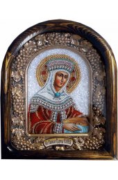 Икона Елена равноапостольная из бисера, арт ДИ-693