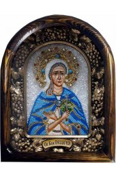 Икона Пелагея Дивеевская из бисера, арт ДИ-697