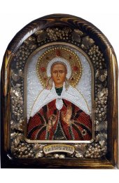Икона Параскева Саровская из бисера, арт ДИ-722
