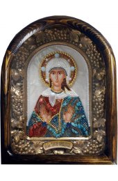 Икона Таисия Фивадская из бисера, арт ДИ-723