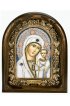Икона Божией Матери Казанская из бисера и жемчуга, арт ДИ-234