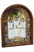 Икона Святая Троица из бисера и жемчуга, арт ДИ-482