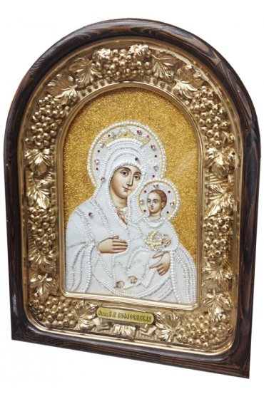 Икона Божией Матери Вифлеемская из бисера, арт ДИ-032