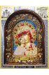 Икона Божия Матерь Владимирская из бисера, арт ДИ-039