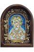 Икона Божией Матери Умягчение злых сердец бисер и натуральные камни, арт ДИ-330