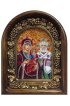 Икона Божией Матери Ржевская бисер и натуральные камни, арт ДИ-324