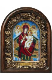 Икона Божья Матерь Всецарица из бисера, арт ДИ-061