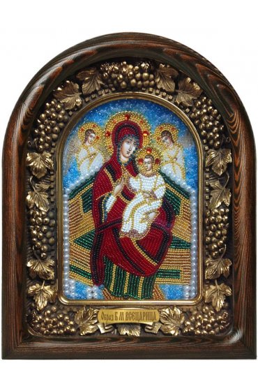 Икона Божья Матерь Всецарица из бисера, арт ДИ-061