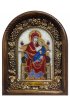 Икона Божией Матери Экономисса бисер натуральные камни, арт ДИ-396