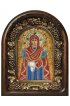 Икона Божией Матери Нерушимая стена из бисера и натуральных камней, арт ДИ-304