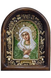 Икона Божья Матерь Умиление из бисера, арт ДИ-008