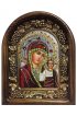 Икона Божией Матери Казанская бисер и натуральные камни, арт ДИ-265