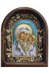 Икона Божией Матери Казанская бисер и натуральные камни, арт ДИ-270