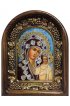 Икона Божией Матери Казанская бисер и натуральные камни, арт ДИ-269