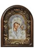 Икона Божией Матери Казанская из бисера и жемчуга, арт ДИ-259