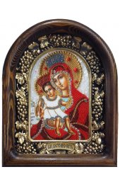 Икона Божьей Матери Достойно Есть из бисера, арт ДИ-525