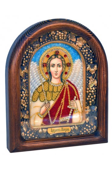 Икона Михаил Архангел из бисера, арт ДИ-004