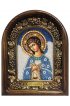 Икона Ангел Хранитель из бисера и натуральных камней, арт ДИ-120