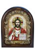 Икона Господь Вседержитель бисер и натуральные камни, арт ДИ-416