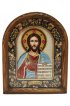 Икона Господь Вседержитель из бисера, арт ДИ-403